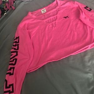 Long sleeve crop top